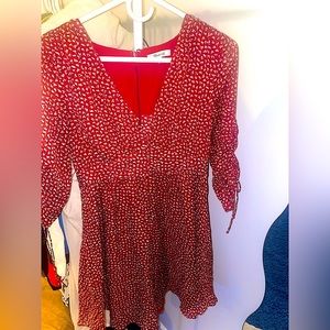 Madewell floral red dress